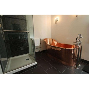 Baignoire en cuivre de designer la plus vendue, solution d'aménagement intérieur de salle de bain classique et moderne disponible à prix réduit - Product Image 5