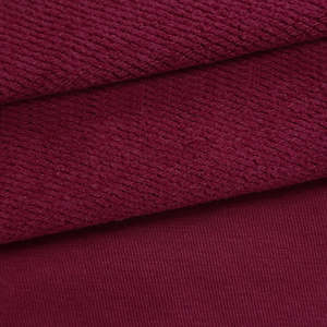 Logo personnalisé, vente en gros, tissu polaire pour sweat-shirts à capuche, thermique, 340 g/m², CVC, 60 % coton, 40 % polyester, brossé d'un seul côté - Product Image 2