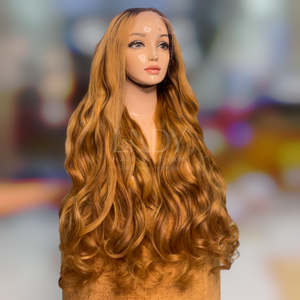 Vente en gros Prix meilleure qualité ondulés couleur perruques cheveux humains dentelle frontale cheveux vietnamiens bruts pour femmes noires - Product Image 2