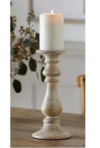 Bougeoir en bois naturel pour décoration intérieure de maison de luxe Centre de table de fête et mariage utilisé en Inde - Product Image 4