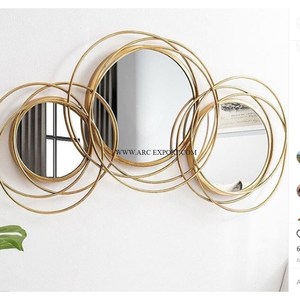 Espejo de pared de baño vintage Calidad Premium Forma cuadrada Flor Lujo Nuevo aspecto Patrón Espejo de decoración de pared al mejor precio - Product Image 5