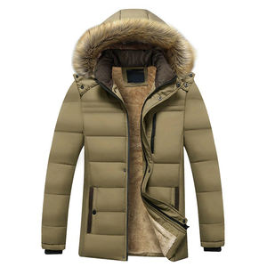 Chaqueta de Invierno Personalizada de Moda para Hombre, Chaqueta Gruesa y Cálida con Capucha, Chaqueta de Forro Polar - Product Image 4