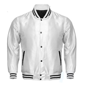 Chaquetas de bombardero de béisbol con letras ajustadas informales para hombre, cortavientos de moda con cremallera completa, diseño universitario de invierno, dibujos animados de lona - Product Image 4
