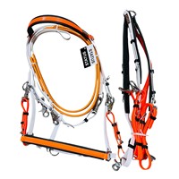 Brida y Pechopetral de Doble Color, Ligeros e Impermeables para Carreras de Resistencia Ecuestre, Ajustables, Recubiertos de PVC/TPU, para Montar Rápido