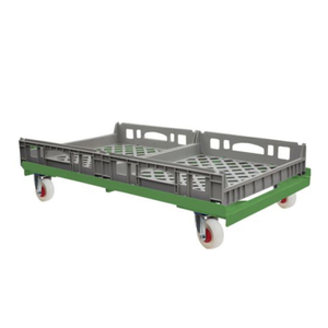 Chariot à double caisse à pain avec cadre en acier renforcé galvanisé, fabricant vietnamien, qualité export ISO Sedex OEM ODM, en promotion - Product Image 3