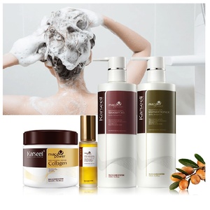ชุดแชมพูและครีมนวดผมออร์แกนิค 2-in-1 สำหรับการเจริญเติบโตของเส้นผม ด้วยน้ำมันอาร์แกนและเคราตินโปรตีน ปราศจากซัลเฟต ช่วยลดรังแค บำรุงเส้นผม ขนาดใหญ่ - Product Image 3