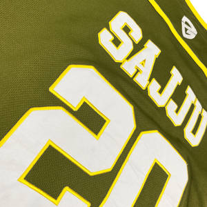 เสื้อฮอกกี้น้ำแข็งแขนยาวปักลายคุณภาพสูง ระบายอากาศได้ดี น้ำหนักเบา แฟชั่นแบบกำหนดเอง บริการ OEM พร้อมให้บริการ ฟุตบอล - Product Image 6