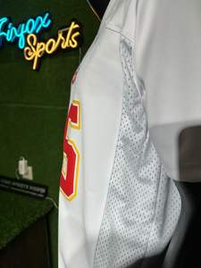 Maillot de football américain personnalisé respirant nouvelle maille 100% polyester imprimé côté pénal trou de riz avec maillot Cowboys - Product Image 3