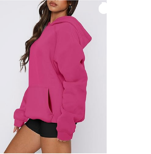 Sudaderas con Capucha Largas para Mujer, Colección Otoño-Invierno de Bangladesh, Transpirables, Antiencogimiento, Antiarrugas, con Logotipo Frontal - Product Image 3