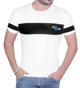 ชุดเสื้อยืดและกางเกงขาสั้นสำหรับผู้ชายสวมใส่สบายสีพื้นสำหรับฤดูร้อน - Product Image 2