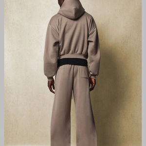 Logo personnalisé Jogging Survêtements Hommes Survêtement Coton Streetwear Jogging Grande Taille Broderie Survêtements Unisexe Hoodies Ensemble - Product Image 6