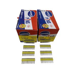 2.9x27 tipi di gambo a spirale scanalato per unghie in calcestruzzo senza gas libero per materiali da costruzione-acciaio plastico zincato - Product Image 1