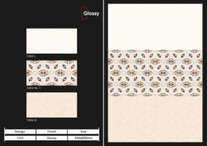 Carreaux muraux en céramique modernes 300x600mm pour salle de bain et cuisine, finition brillante mate effet sucre, design mural intérieur luxueux - Product Image 4