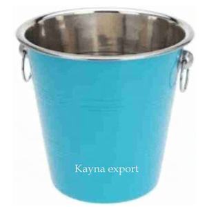 Custom Metal Stainless Steel Ice Bucket <b>Tabletop</b> <b>Freezer</b> on bar Countertop Wholesale Metal Powder Coated champagne Ice Bucket - Product Image 2