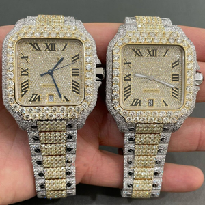 Qualité supérieure Luxe Lab Grown VVS Clarity Moissanite Diamond Watch Conception automatique unique Prix de marché pratique - Product Image 1