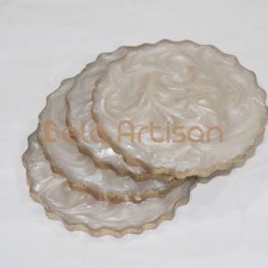 Juego de posavasos de resina ovalada personalizada ecológica de alta calidad Reversible para planificadores de eventos y proveedores con fines promocionales - Product Image 5