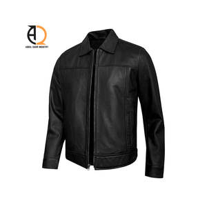 เสื้อแจ็คเก็ตหนังแท้คุณภาพสูงสั่งทำพิเศษสำหรับผู้ชาย ราคาขายส่ง เสื้อแจ็คเก็ตหนังสำหรับผู้ชาย - Product Image 1