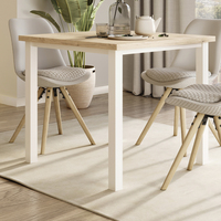 Emuca Marcos de Muebles de Acero Pintado Blanco Patas Cuadradas y Marco para Mesas de 50x50mm 750x750mm Modelo España 2047112