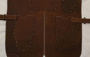 ผ้ากันเปื้อนงานหนังแท้100% ผ้ากันเปื้อนงานแฮนด์เมดสำหรับช่างตัดผมเชฟคนขายเนื้อช่างตีเหล็กช่างตีเหล็กและบริกร - Product Image 5