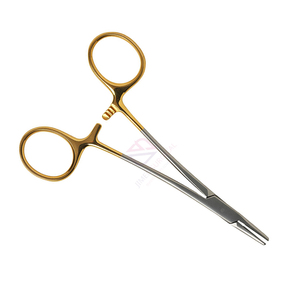 Fórceps de soporte de aguja Halsey TC Premium personalizado, fórceps quirúrgicos dentados de 13cm con insertos de carburo de tungsteno para uso en laboratorio dental - Product Image 3