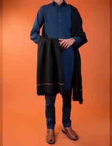 Men's Elegant Winter <b>Wool</b> Shawl Breathable 300g Soft Warm Traditional Solid Color Formal <b>Wrap</b> - Product Image 3