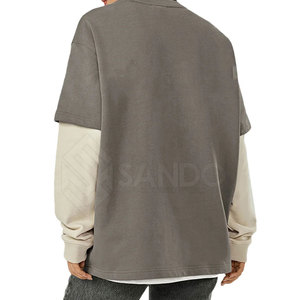 เสื้อยืดผู้ชายผ้าฝ้ายสองชั้นดีไซน์ตามสั่งสไตล์100% ยอดนิยม - Product Image 4