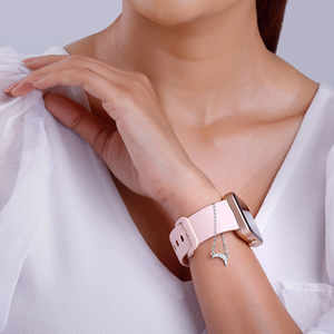 Silver Celestial Watch Charm Bohemian Religious Style <b>Gold</b> Plated Stainless Steel Natural Gemstone Featuring 'Celestial' <b>Letter</b> - Product Image 2