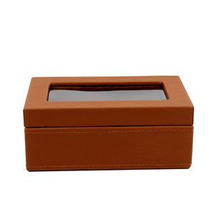 มาใหม่ล่าสุดอินเดียแฮนด์เมดกล่องไม้หนังสีน้ําตาลติดตั้งการออกแบบที่ไม่ซ้ํากันกล่องเก็บงานฝีมือไม้ของขวัญขายสูงรายการ - Product Image 2
