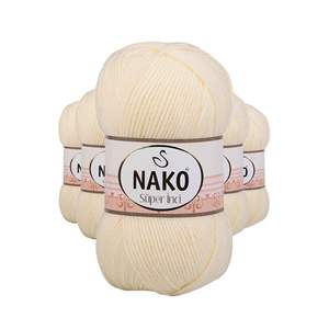 5 pièces de fil à tricoter Super Pearl 100 gr très coloré 256 Turquie 2B A4 - Product Image 1