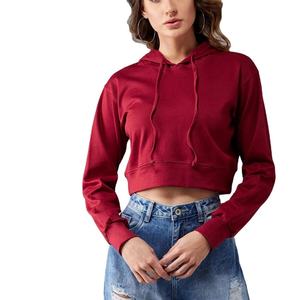 Nueva Sudadera Corta Informal con Logotipo Personalizado al por Mayor 2026, Top Corto para Mujer, Sudaderas Cortas para Mujer en Venta - Product Image 6