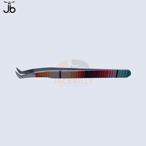 Pinzas para Artistas de Pestañas de Gran Volumen Jackbilly Enterprises - Herramienta de Manipulación de Pestañas Naturales Largas de Pelo Sintético con Acero de Grado Quirúrgico - Product Image 1