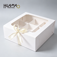 Boîte à cupcakes en papier écologique et recyclable, boîte de boulangerie avec inserts pour cupcakes, muffins, tartes, biscuits, desserts, pain, pâtisseries