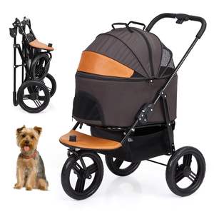 Carrito plegable para mascotas, modelo moderno, con estructura resistente, para viajar en todas las estaciones - Product Image 2