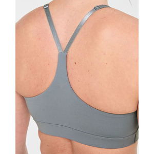 สปอร์ตบราเกรย์สายรัดหลังปรับได้สำหรับผู้หญิงบราออกกำลังกายฟิตเนสสูงไม่ติดโลโก้ออกแบบได้ตามต้องการ - Product Image 6