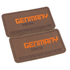 Personalized Leather <b>Patches</b> for Caps <b>Jackets</b> Bags Custom Clean Cut Logo Labels Premium Apparel Branding - Product Image 1
