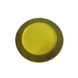 Plat de service rond décoratif pour desserts de mariage, tendance, fait à la main, finition émaillée - Product Image 4