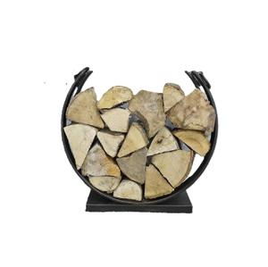 Porte-bûches en métal décoratif et esthétique de conception supérieure de vente fraîche pour le support rustique de bois de chauffage en métal de jardin de maison - Product Image 6