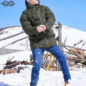 Manteau d'hiver long pour hommes, veste matelassée à capuche, parka chaude et résistante au froid pour les activités de plein air - Product Image 6