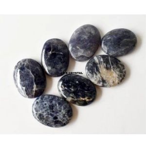 Best Quality Iolite Gemstone <b>Worry</b> <b>Stone</b> Feng Shui Handmade Oval Portable Wholesale From F S CRYSTAL - Product Image 1