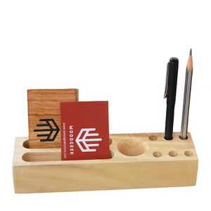 Wooden Pen Stand And Pencil <b>Holder</b> With New Attractive Compartment For <b>Stationary</b> Storage Stand For Office Home School - Product Image 1