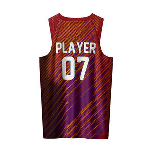 ชุดยูนิฟอร์มบาสเก็ตบอลชายแบบพิมพ์โลโก้ตามสั่ง แขนกุด กลับด้านได้ คุณภาพสูง ผลิตจากโพลีเอสเตอร์ 100% ป้องกันแบคทีเรีย ระบายอากาศได้ดี - Product Image 3