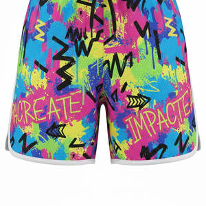 Shorts de sport sublimés pour hommes, légers, à séchage rapide, en satin, pour le basketball et le fitness - Product Image 5