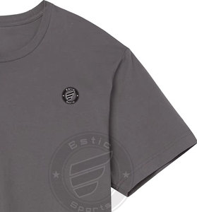 Camiseta de algodón de alta calidad para hombre Camiseta extragrande de peso pesado en blanco Impresión Popular para hombre con logotipo personalizado - Product Image 3