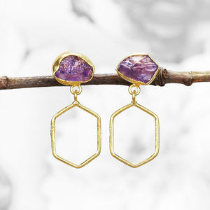 Boucles d'oreilles pendantes faites à la main en cristal de tourmaline noire brute naturelle Protection en argent sterling 925 bijoux en pierres précieuses uniques - Product Image 3