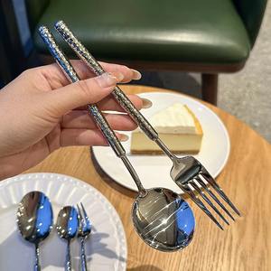La mayoría de las ventas Fantástico Hotel de lujo Restaurante Cubiertos de acero inoxidable Cubiertos Cuchara de metal Juego de cubiertos - Product Image 2