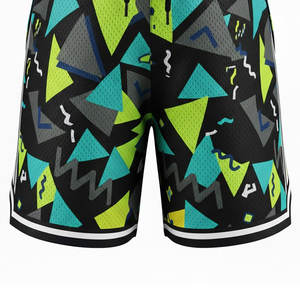 Shorts décontractés pour hommes en satin imprimé par transfert thermique, écologiques, à séchage rapide, en tissu respirant pour la course, la gym, le fitness et les sports d'équipe - Product Image 3