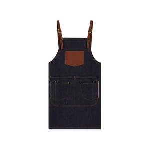 Delantal de trabajo de mezclilla clásico elegante y duradero para cocina y manualidades - Product Image 1