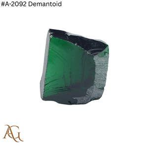 Nano Diamante en Bruto Cultivado en Laboratorio # Gema Sintética de Laboratorio, Verde Demantoid 2092, Resistente al Calor, para Tallado y Facetado - Product Image 1