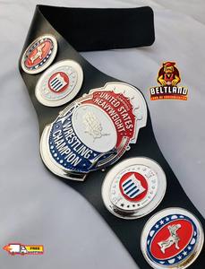เข็มขัดแชมป์มวยปล้ำรุ่นเฮฟวี่เวท NWA สหรัฐอเมริกา ขนาดผู้ใหญ่ ทำจากสังกะสี หนา 2 มม. 4 มม. - Product Image 2