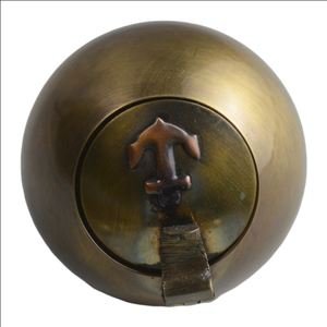 Brass <b>Ashtray</b> in Cast Metal With Mirror Polish and Border Enamel Painted Small Metal <b>Ashtrays</b> Available Ay Affordable Price - Product Image 6